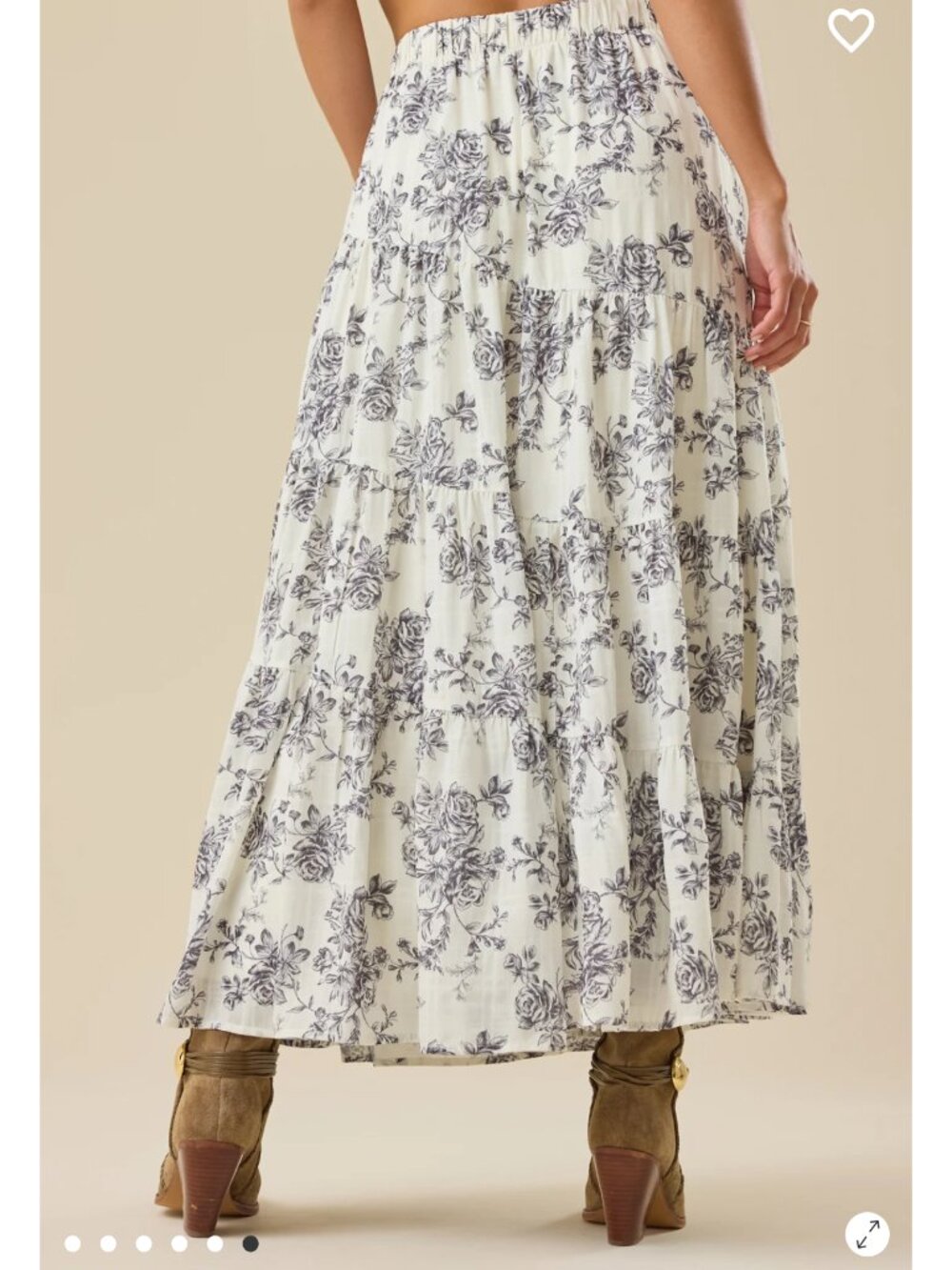 Altar'd State Daphne Floral Maxi Skirt NWT - Picture 3 of 6